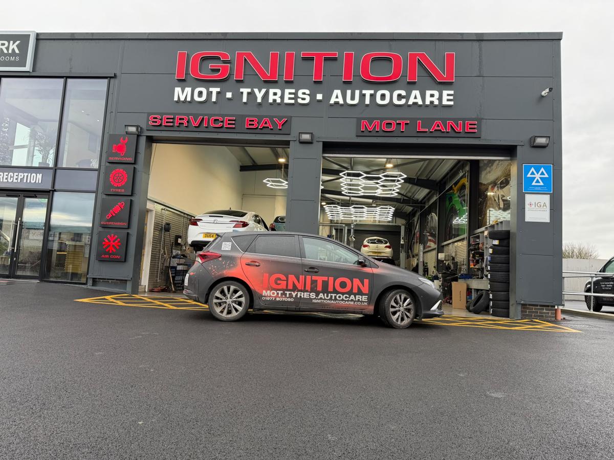 Ignition Autocare garage exterior with Service Bay and MOT Lane